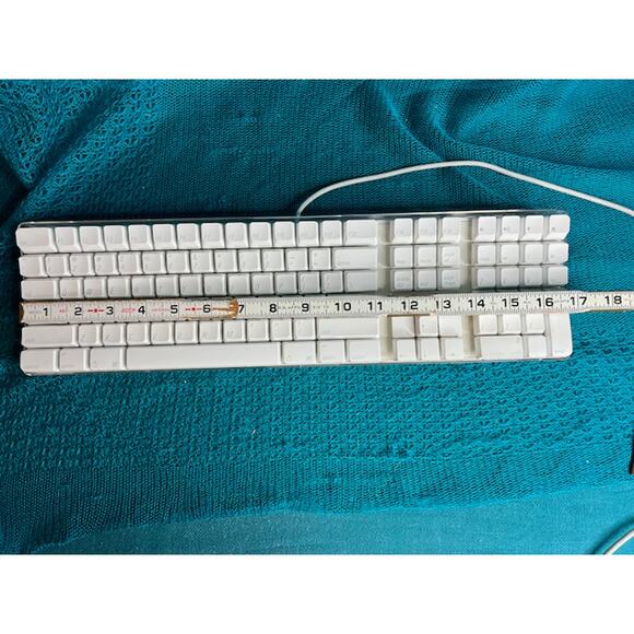 apple keyboard M9034LL/A white clear wired USB - Picture 9 of 12